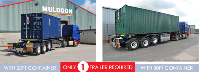 Muldoon Transport Systems - Tipping SDU Skeletal Trailer